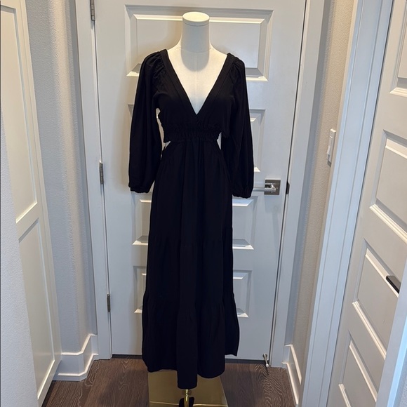FARM Rio Black Long Dress Size S - Picture 6 of 9